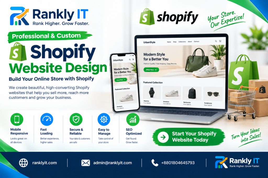 Shopify website